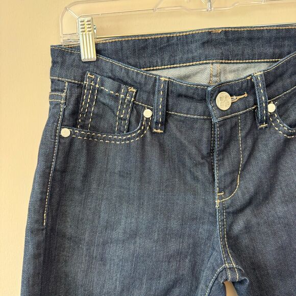 BCBGMaxAzria Women's Woven Dark Wash Ankle Jeans Size 28 - Picture 2 of 8